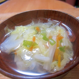渡り蟹と白菜スープ